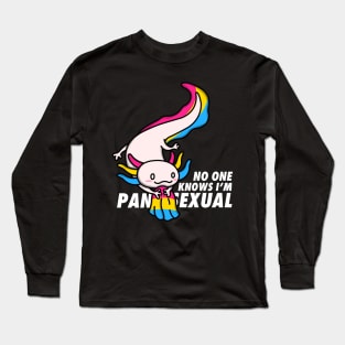 Pansexual Pride Axolotl Long Sleeve T-Shirt